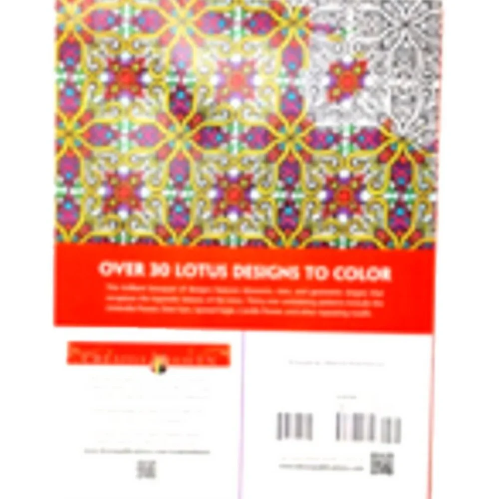 Lotus Designs Coloring Book by Creative Haven Alberta Hutchinson NEW